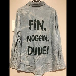 Cakeworthy Fin, Noggin, Dude! Flannel